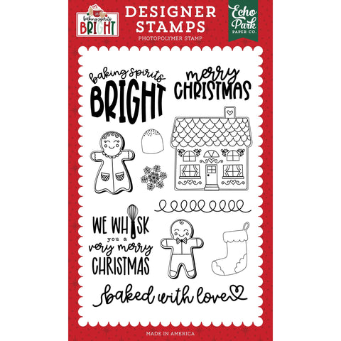 Echo Park - Baking Spirits Bright - Gingerbread Stamp