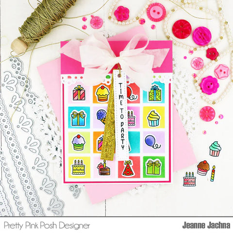 Pretty Pink Posh - Birthday Icons Coordinating Dies