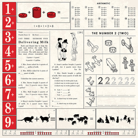 Carta Bella - Back To School - 12x12 Single Sheet / 4x4 Journaling Cards