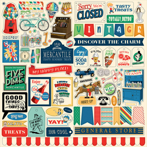 Carta Bella - Mercantile - 12x12 Element Sticker