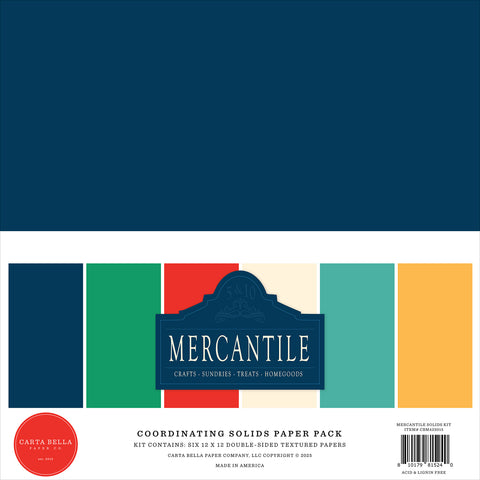 Carta Bella - Mercantile - 12x12 Solids Kit