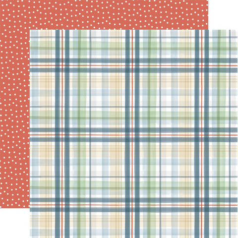 Carta Bella - On The Farm - 12x12 Single Sheets - Farm Sweet Farm Plaid