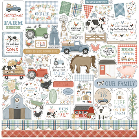 Carta Bella - On The Farm - 12x12 Element Sticker