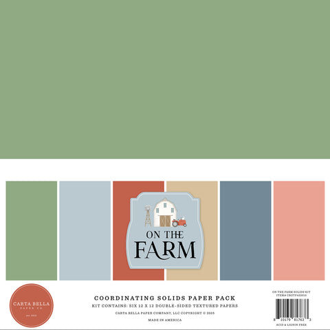 Carta Bella - On The Farm - 12x12 Coordinating Solids Kit