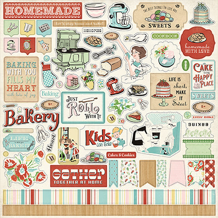 Carta Bella - Roll With It - 12x12 Element Sticker Sheet