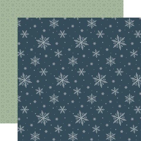 Carta Bella - Winter Wonderland - Winter Day Flakes - 12x12 Patterned Paper