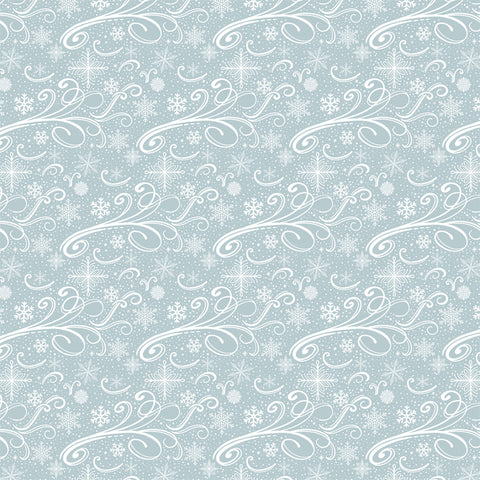 Carta Bella - Winter Wonderland - Snowy Swirls - 12x12 Patterned Paper