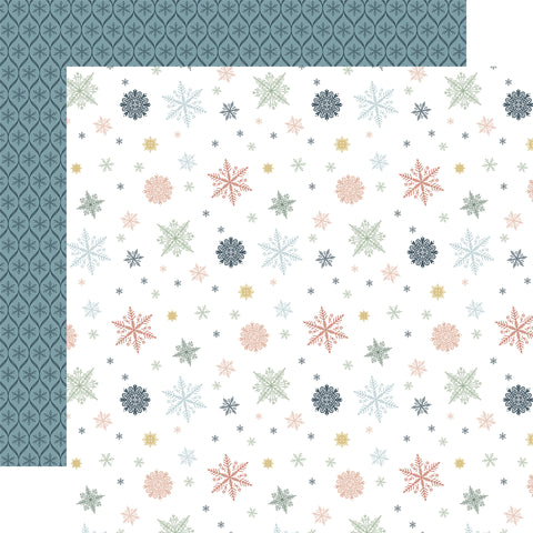 Carta Bella - Winter Wonderland - Snowflake Kisses - 12x12 Patterned Paper