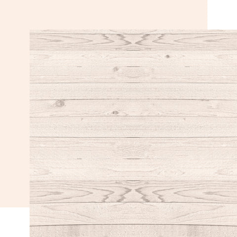 Echo Park - Cool Wood Grains- 12x12 Single Sheet / Pale Wood Grain