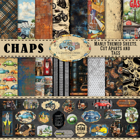 Country Craft Creations - Chaps - 12x12 - 28 Sheets - Cotton Bristol