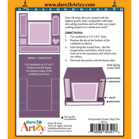 Dare 2B Artzy Horizontal Center Step Die