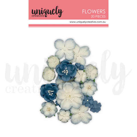 Uniquely Creative - Flowers -Dusty Blue