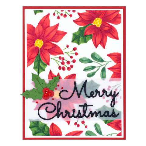 Spellbinders - Scenic Poinsettias 3D Folder