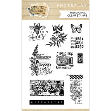 Photo Play - Everyday Junque - Stamp Set / 4x6 Element Stamp