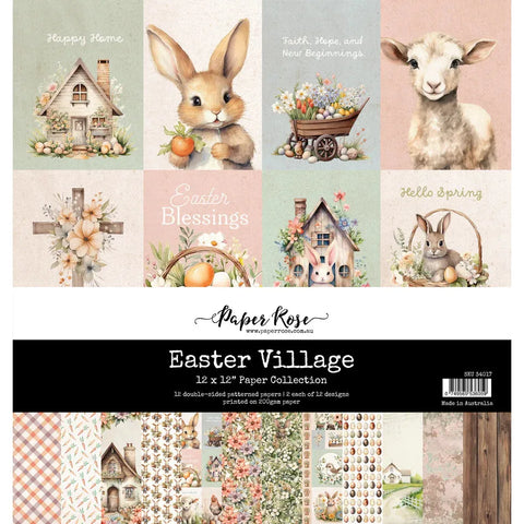 Paper Rose Studio - Easter Village - 12x12 Paper Pack