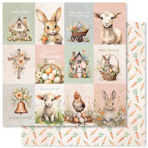 Paper Rose Studio - Easter Village - 12x12Single Sheets / A