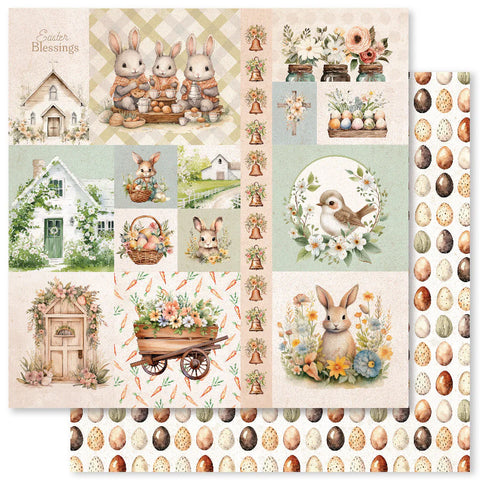 Paper Rose Studio - Easter Village - 12x12Single Sheets / C