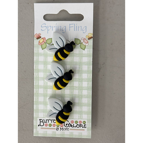 Buttons Galore & More - Buttons - Spring Fling - Bees / SF126