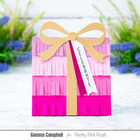 Pretty Pink Posh - Upright Greetings: Birthday Stamp Set