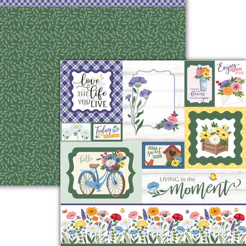 Dare 2B Artzy Single Sheets Floral Elements 12x12 Single Sheet