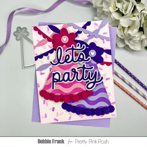 Pretty Pink Posh - Party Hat Shaker Dies