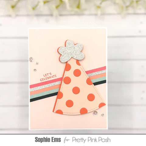 Pretty Pink Posh - Party Hat Shaker Dies