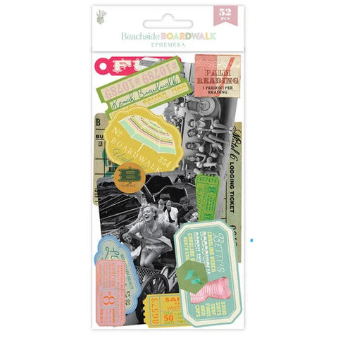 Fancy Pants - Beadside Boardwalk - Ephemera / 52 Pcs