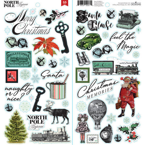 Fancy Pants - North Pole Express - Cardstock Stickers