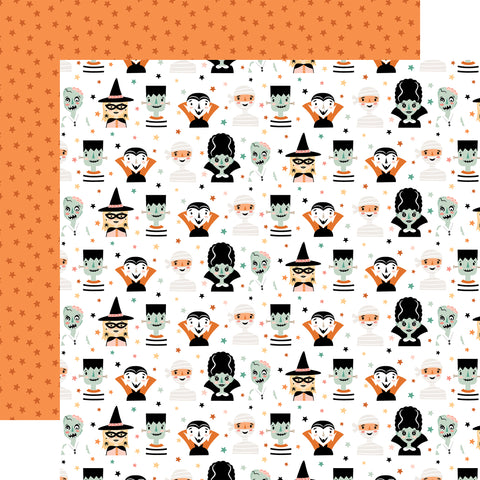 Echo Park - Spooktacular Halloween - 12x12 Single Sheet - Spooktacular Costumes