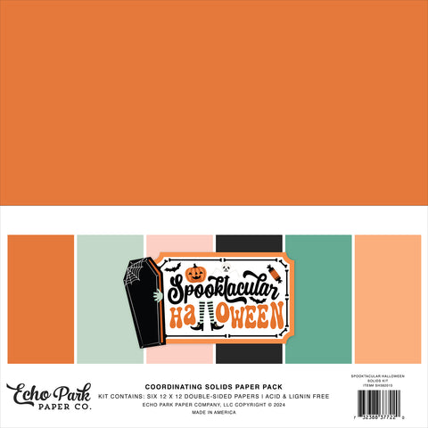 Echo Park - Spooktacular Halloween - 12x12 Coordinating Solids Kit