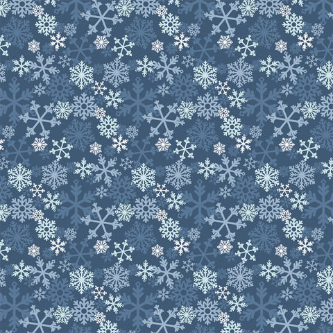 Echo Park - Chilling With My Snowmies - Feeling Frosty Snowflakes 12x12 Patterned Paper