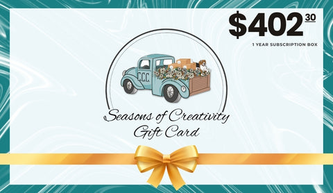 $ 402.30 Seasons of Creativity Gift Card | One Year Subscription