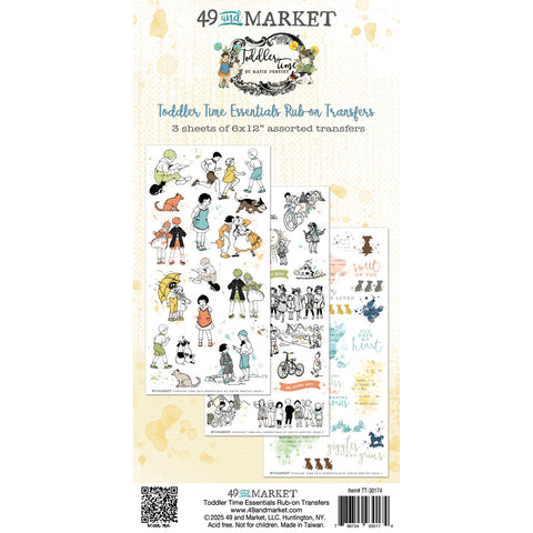 49 & Market - Toddler Time - Essentials Rub-on Transfer Set