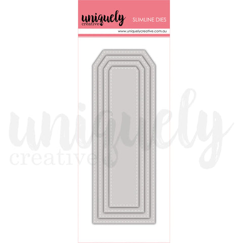 Uniquely Creative Die / Slim Stitched Nesting Tag Die