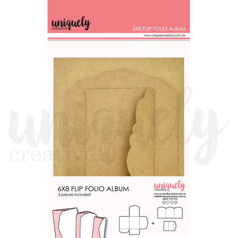 Uniquely Creative Album  / 6" x 8" Flip Folio Album - Kraft