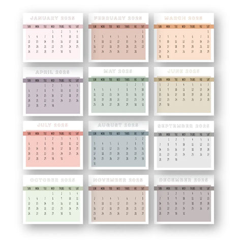 Uniquely Creative 2025 Calendar Pads