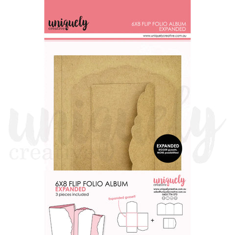 Uniquely Creative - 6" x 8" Flip Folio Album - Kraft