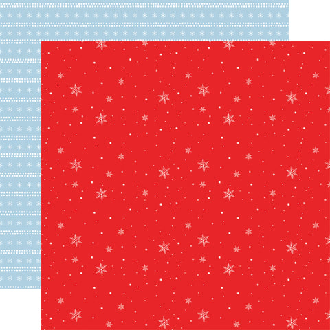 Echo Park - Winnie The Pooh Christmas - 12x12 Single Sheet / Gand Snowflakes