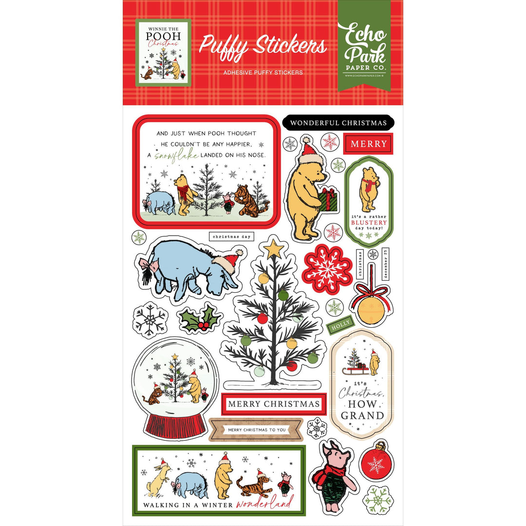 Echo Park - Winnie The Pooh Christmas - Puffy Stickers – Country Craft ...