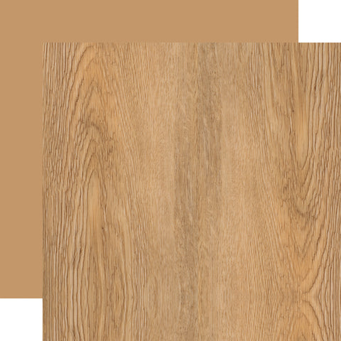 Echo Park - Warm Wood Grains- 12x12 Single Sheet / Natural Wood Grain