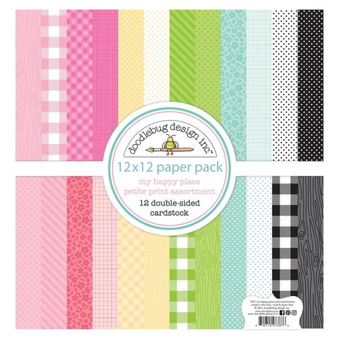 Doodlebug - My Happy Place - 12x12 Petite Prints Assorted Pack / 7387