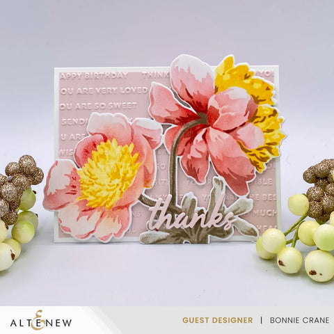 Altenew - Stencil Art: White Cap Peonies Layering Stencil Set