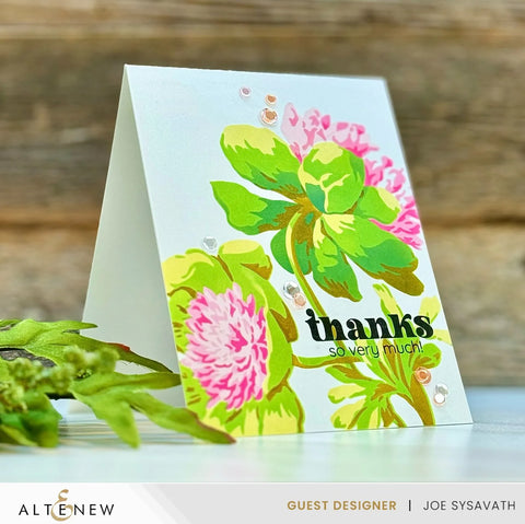 Altenew - Stencil Art: White Cap Peonies Layering Stencil Set