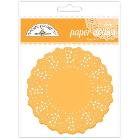 Doodlebug - Paper Doilies - Tangerine / 4454