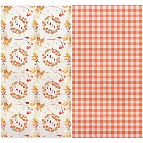 Country Craft Creations - Plaid Pumpkin Patch - 8x8 - 31 Sheets - Cotton Bristol