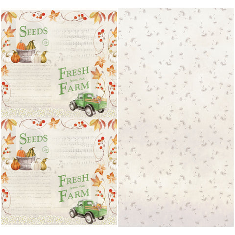 Country Craft Creations - Plaid Pumpkin Patch - 8x8 - 31 Sheets - Cotton Bristol