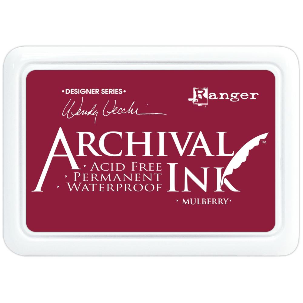 Ranger Archival Ink stamp pad jet black waterproof permanent acid free