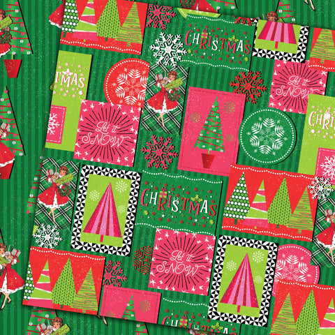 Country Craft Creations - Christmas Cheer - 12x12 - 28 sheets  - Cotton Bristol