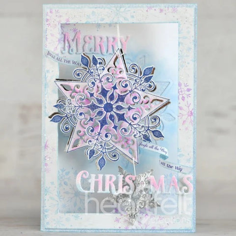 Heartfelt Creations - Holiday Star Collection - Large Holiday Star Cling Stamp Set / 3994**