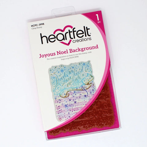 Heartfelt Creations - Joyous Noel Collection - Joyous Noel Background Cling Stamp Set / 3998**